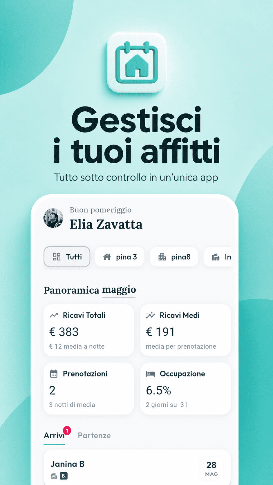 Dashboard AlloggioPro